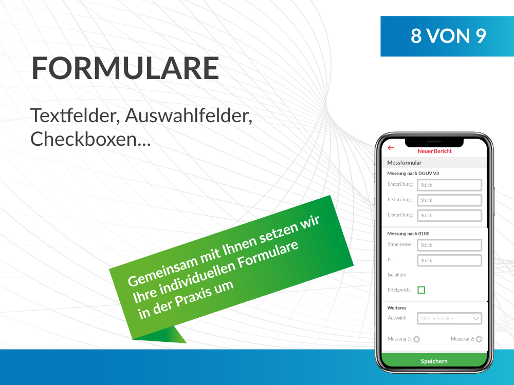 Formulare mit der App digital festhalten